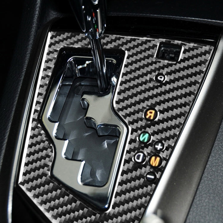 Adesivo decorativo per pannello ingranaggi in fibra di carbonio per auto per Toyota Corolla / Levin 2014-2018, guida a destra, Gear Panel, Right Drive (Carbon Fiber Black), Gear Panel, Right Drive (Red)