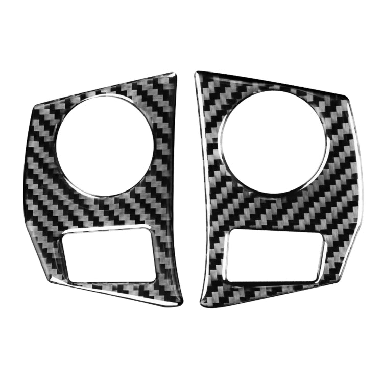 Adesivo decorativo per cornice con pulsanti sul volante in fibra di carbonio per auto per Toyota Corolla / Levin 2014-2018, guida a destra e a sinistra universale, Steering Wheel Button Frame