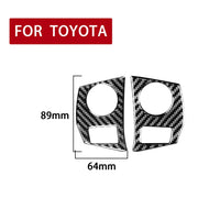 Adesivo decorativo per cornice con pulsanti sul volante in fibra di carbonio per auto per Toyota Corolla / Levin 2014-2018, guida a destra e a sinistra universale, Steering Wheel Button Frame