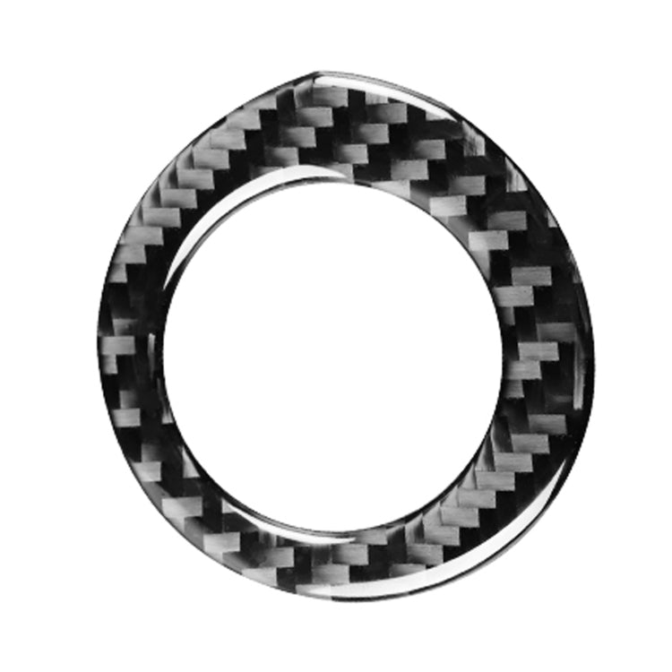 Adesivo decorativo portachiavi accensione in fibra di carbonio per auto per Toyota Corolla / Levin 2014-2018, guida a destra e a sinistra universale, Ignition Key Ring