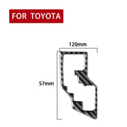 Adesivo decorativo per ingranaggi in fibra di carbonio per auto per Toyota Corolla / Levin 2014-2018, guida a destra, Gear, Right Drive