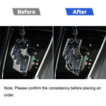 Adesivo decorativo per ingranaggi in fibra di carbonio per auto per Toyota Corolla / Levin 2014-2018, guida a destra, Gear, Right Drive