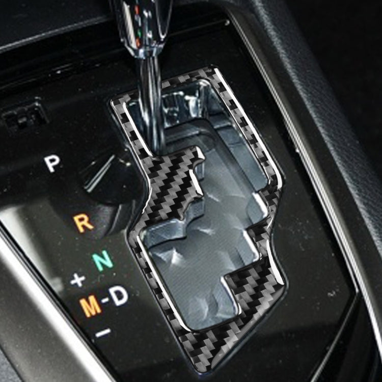 Adesivo decorativo per ingranaggi in fibra di carbonio per auto per Toyota Corolla / Levin 2014-2018, guida a sinistra, Gear, Left Drive
