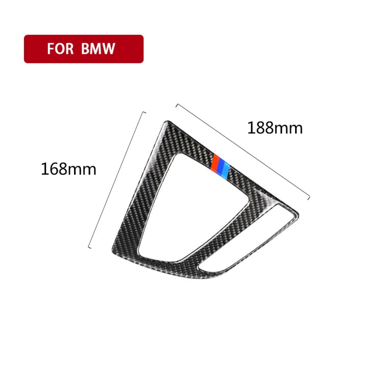 Adesivo decorativo per pannello ingranaggi auto in fibra di carbonio a tre colori per BMW (F30) 2013-2017 / (F34) 2013-2017, guida a destra, Right Drive