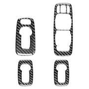 Set di adesivi decorativi per porte in fibra di carbonio 4 in 1 per auto B per Volvo XC90 2003-2014, guida a destra, Door Set B, Right Drive