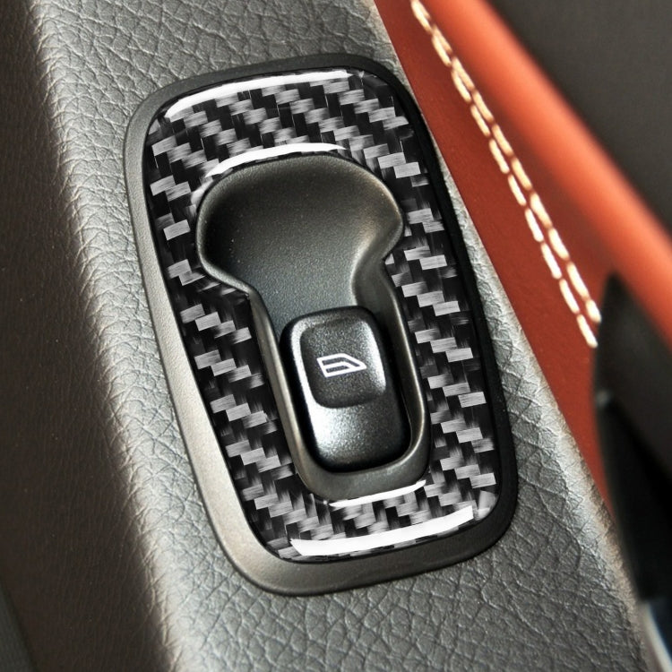 Set di adesivi decorativi per porte in fibra di carbonio 4 in 1 per auto B per Volvo XC90 2003-2014, guida a destra, Door Set B, Right Drive