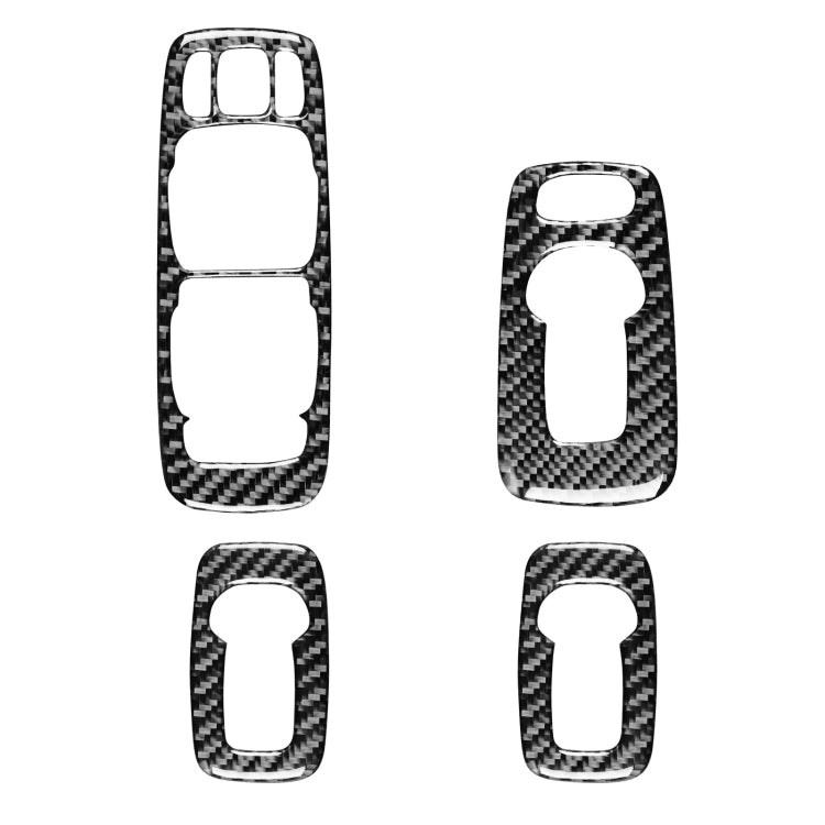 Adesivo decorativo per alzacristalli B in fibra di carbonio per auto per Volvo XC90 2008-2014, guida a sinistra, Window Lift B, Left Drive
