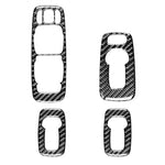 Adesivo decorativo per alzacristalli B in fibra di carbonio per auto per Volvo XC90 2008-2014, guida a sinistra, Window Lift B, Left Drive