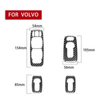 Adesivo decorativo per alzacristalli B in fibra di carbonio per auto per Volvo XC90 2008-2014, guida a sinistra, Window Lift B, Left Drive