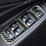 Adesivo decorativo per alzacristalli B in fibra di carbonio per auto per Volvo XC90 2008-2014, guida a sinistra, Window Lift B, Left Drive