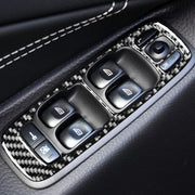 Adesivo decorativo per alzacristalli B in fibra di carbonio per auto per Volvo XC90 2008-2014, guida a sinistra, Window Lift B, Left Drive