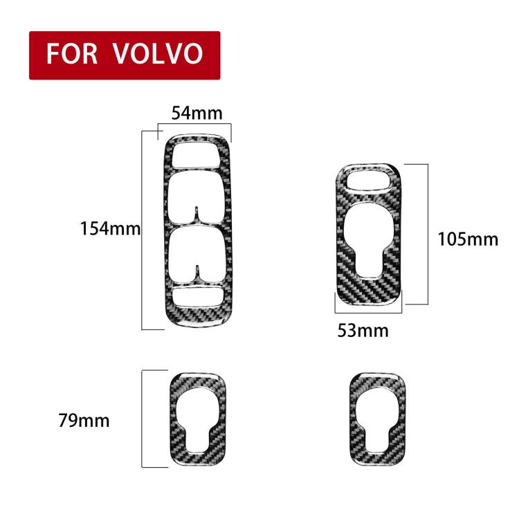 Alzacristalli per auto in fibra di carbonio Un adesivo decorativo per Volvo XC90 2003-2007, guida a sinistra, Window Lift A, Left Drive