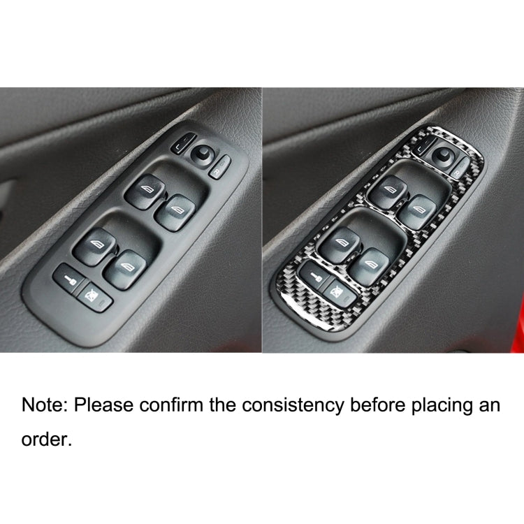 Alzacristalli per auto in fibra di carbonio Un adesivo decorativo per Volvo XC90 2003-2007, guida a sinistra, Window Lift A, Left Drive