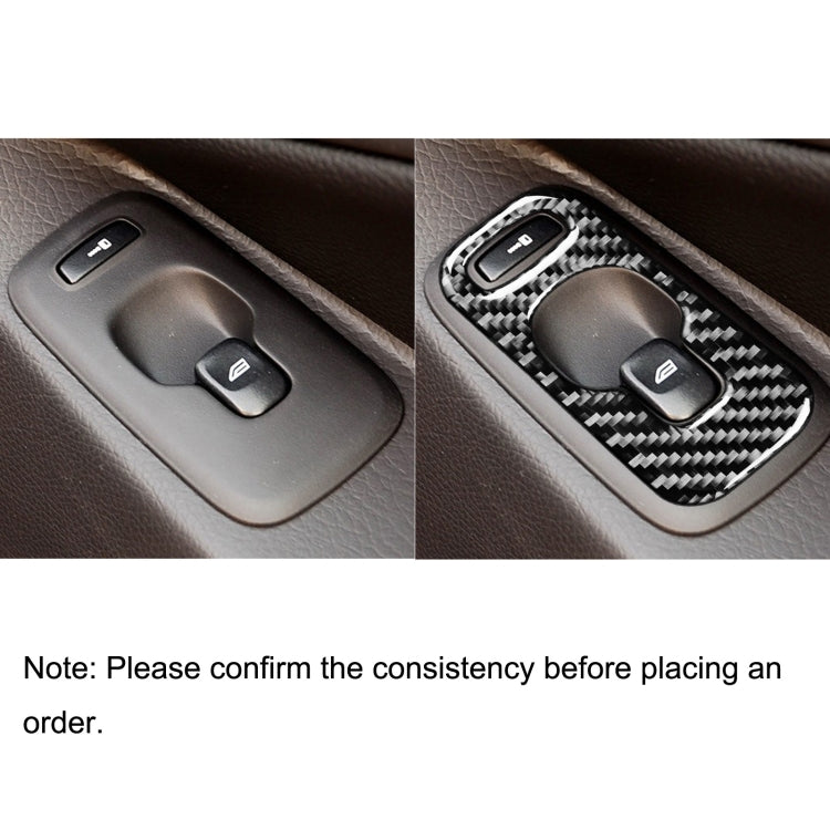 Alzacristalli per auto in fibra di carbonio Un adesivo decorativo per Volvo XC90 2003-2007, guida a sinistra, Window Lift A, Left Drive