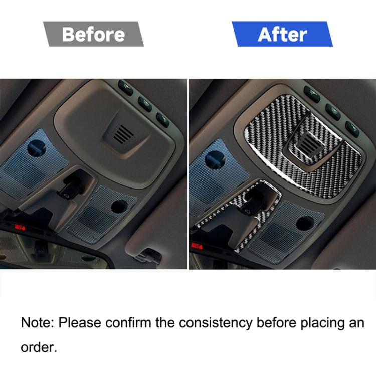 Luce da lettura per auto in fibra di carbonio Un adesivo decorativo per Volvo XC90 2003-2014, guida a destra e a sinistra universale, Reading Light A
