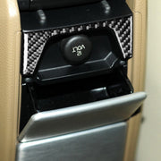 Adesivo decorativo per pannello di controllo posteriore in fibra di carbonio per auto per Volvo XC90 2003-2014, guida a destra e a sinistra universale, Rear Control Panel