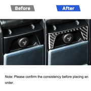Adesivo decorativo per pannello di controllo posteriore in fibra di carbonio per auto per Volvo XC90 2003-2014, guida a destra e a sinistra universale, Rear Control Panel