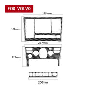 Set pannello di controllo in fibra di carbonio per auto B Adesivo decorativo per Volvo XC90 2003-2014, guida a destra e a sinistra universale, Control Panel Set B