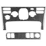 Pannello aria condizionata per auto in fibra di carbonio Un adesivo decorativo per Volvo XC90 2003-2014, guida a destra e a sinistra universale, Air Conditioning Panel A