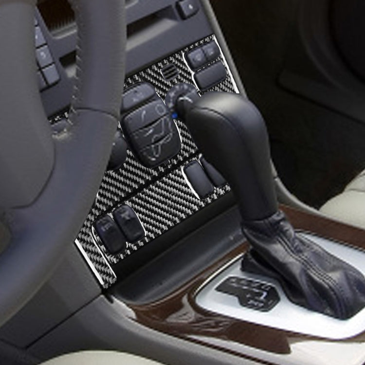 Pannello aria condizionata per auto in fibra di carbonio Un adesivo decorativo per Volvo XC90 2003-2014, guida a destra e a sinistra universale, Air Conditioning Panel A