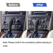 Pannello aria condizionata per auto in fibra di carbonio Un adesivo decorativo per Volvo XC90 2003-2014, guida a destra e a sinistra universale, Air Conditioning Panel A