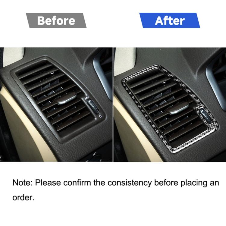 Adesivo decorativo per uscita aria su due lati in fibra di carbonio per auto per Volvo XC90 2003-2014, guida a destra e a sinistra universale, Two Sides Air Outlet