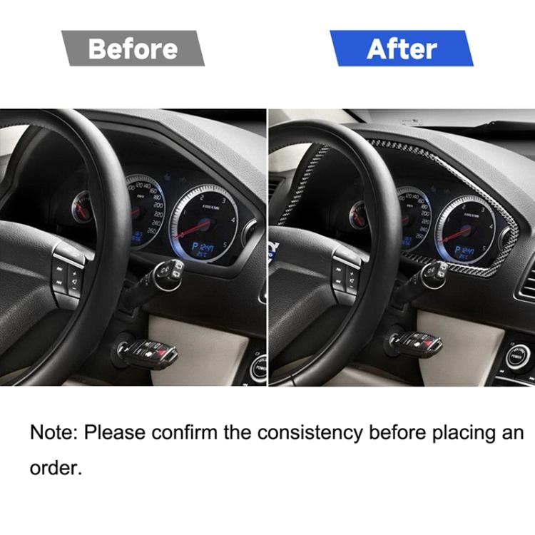 Adesivo decorativo tachimetro per auto in fibra di carbonio per Volvo XC90 2003-2014, guida a destra e a sinistra universale, Speedometer