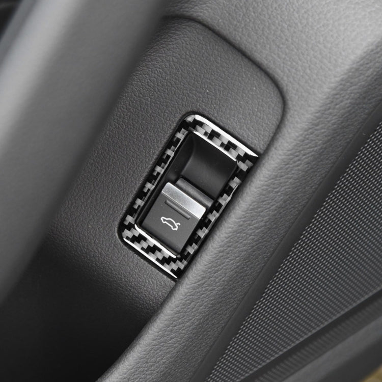 Adesivo per interruttore bagagliaio per auto in fibra di carbonio per Audi A6L / A7 2019-, guida a destra e a sinistra universale, Trunk Switch