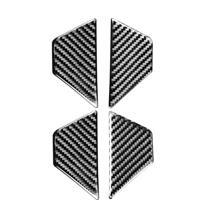 Adesivo decorativo per porta interna in fibra di carbonio per auto per Audi A6L / A7 2019-, guida a destra e a sinistra universale, Inner Door Bowl