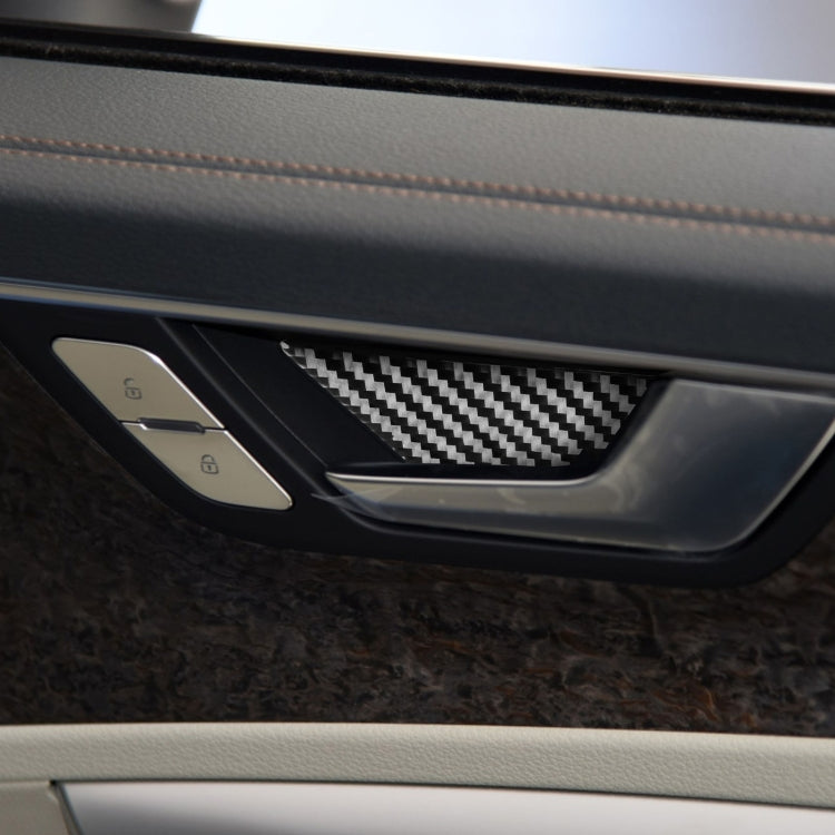 Adesivo decorativo per porta interna in fibra di carbonio per auto per Audi A6L / A7 2019-, guida a destra e a sinistra universale, Inner Door Bowl