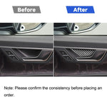 Adesivo decorativo per porta interna in fibra di carbonio per auto per Audi A6L / A7 2019-, guida a destra e a sinistra universale, Inner Door Bowl