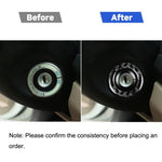 Adesivo decorativo per anello di accensione in fibra di carbonio per auto per Volkswagen Beetle 2012-2019, guida a destra e a sinistra universale, Ignition Ring