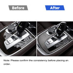 Adesivo decorativo per copertura pannello cambio centrale in fibra di carbonio per auto per BMW G11 / G12 2016-, guida a destra, Central Shift Panel Cover, Right Drive