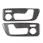 Maniglia per porta ad alte prestazioni M in fibra di carbonio per auto, adesivo decorativo per BMW G01 X3 2018-2020 / G02 X4 2019-2020, guida a destra e a sinistra universale, Door Handle A