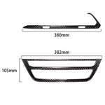 Adesivo decorativo 2 in 1 per condizionatore d'aria CD in fibra di carbonio per auto, pannello di controllo M Performance, per BMW G01 X3 2018-2020 / G02 X4 2019-2020, guida a sinistra, 2 in 1 Air Conditioner CD Control Panel