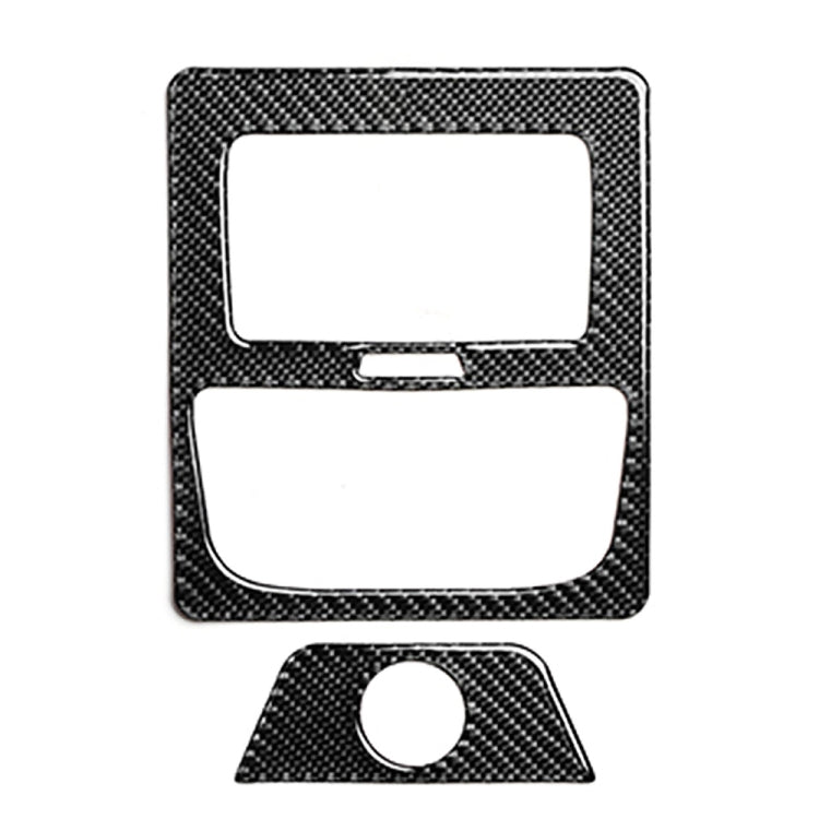 Adesivo decorativo in tinta unita per bocchetta dell'aria condizionata posteriore in fibra di carbonio per BMW G01 X3 2018-2020 / G02 X4 2019-2020, guida a destra e a sinistra universale, Rear Air Conditioning Vent Solid Color