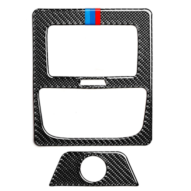 Adesivo decorativo a 3 colori per bocchetta dell'aria condizionata posteriore in fibra di carbonio per BMW G01 X3 2018-2020 / G02 X4 2019-2020, guida a destra e a sinistra universale, Rear Air Conditioning Vent 3-color