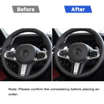Volante per auto 2 in 1 in fibra di carbonio sotto l'adesivo decorativo per BMW G01 X3 2018-2020 / G02 X4 2019-2020, guida a destra e a sinistra universale, Steering Wheel Below