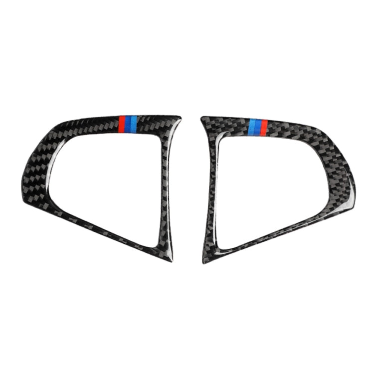 Adesivo decorativo 2 in 1 per volante in fibra di carbonio per auto, adesivo decorativo a 3 colori B per BMW G01 X3 2018-2020 / G02 X4 2019-2020, guida a destra e a sinistra universale, Steering Wheel Button 3-color