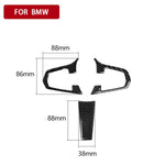 Volante per auto 3 in 1 in fibra di carbonio tinta unita un adesivo decorativo per BMW G01 X3 2018-2020 / G02 X4 2019-2020, guida a destra e a sinistra universale, Steering Wheel Solid Color A