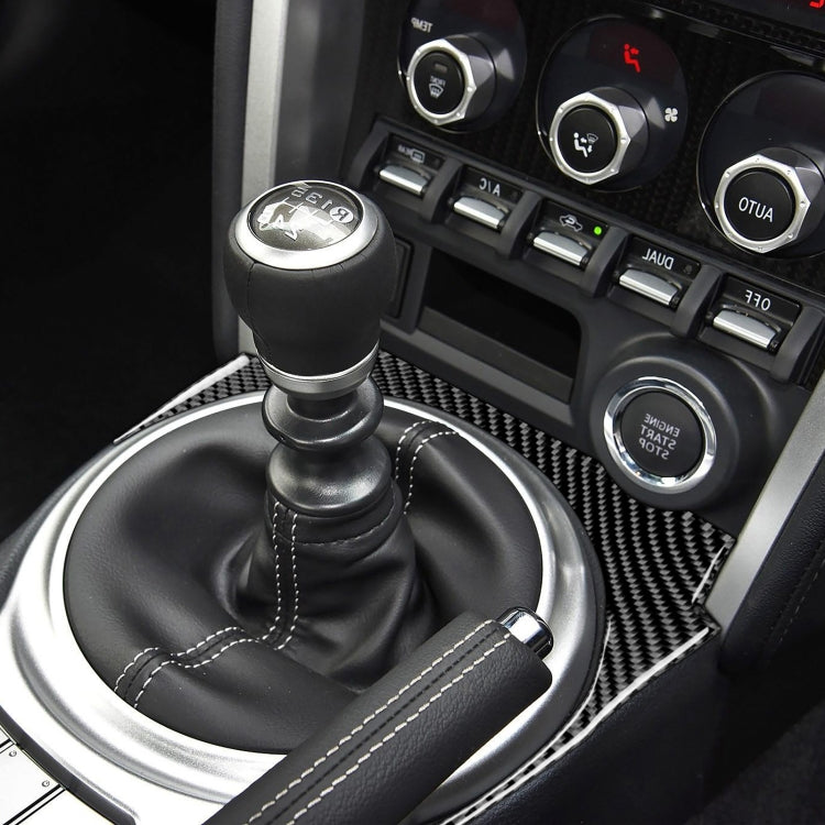 Adesivo decorativo per ingranaggi in fibra di carbonio per Subaru BRZ / Toyota 86 2017-2019, guida a destra, Gear, Right Drive