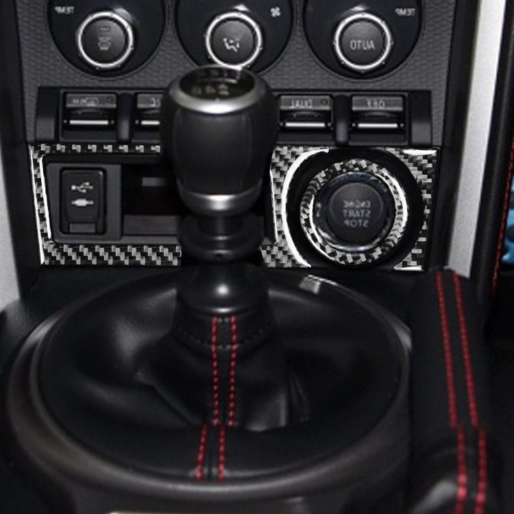 Scatola portaoggetti per auto 3 in 1 in fibra di carbonio, un adesivo decorativo per Subaru BRZ / Toyota 86 2017-2019, guida a destra, Storage Box A, Right Drive