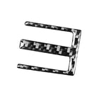 Adesivo decorativo per presa d'aria centrale in fibra di carbonio 3 in 1 per Subaru BRZ / Toyota 86 2017-2019, guida a destra e a sinistra universale, Central Air Outlet
