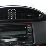 Adesivo decorativo per presa d'aria centrale in fibra di carbonio 3 in 1 per Subaru BRZ / Toyota 86 2017-2019, guida a destra e a sinistra universale, Central Air Outlet