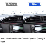 Adesivo decorativo per presa d'aria centrale in fibra di carbonio 3 in 1 per Subaru BRZ / Toyota 86 2017-2019, guida a destra e a sinistra universale, Central Air Outlet