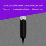 Luce per tubo per proiettore USB Star Dome per auto, versione costantemente luminosa, Constantly Bright(Purple Blue)