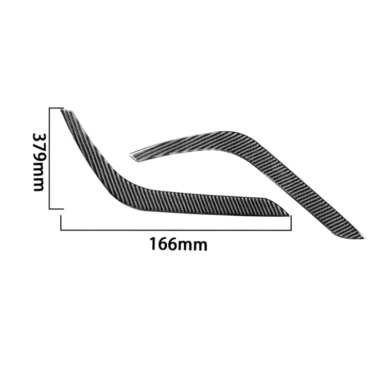 2 Pz/set Adesivo Decorativo per Sopracciglia per Faro in Fibra di Carbonio per Toyota Tundra 2014-2018, Guida a Sinistra Destra, Headlight Eyebrow