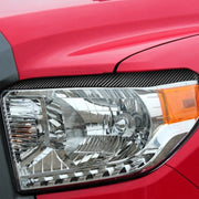 2 Pz/set Adesivo Decorativo per Sopracciglia per Faro in Fibra di Carbonio per Toyota Tundra 2014-2018, Guida a Sinistra Destra, Headlight Eyebrow