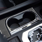 Adesivo decorativo per telaio portabicchieri per auto in fibra di carbonio per Toyota Tundra 2014-2018, guida a destra, Cup Holder Frame, Right Driving