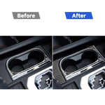 Adesivo decorativo per telaio portabicchieri per auto in fibra di carbonio per Toyota Tundra 2014-2018, guida a destra, Cup Holder Frame, Right Driving